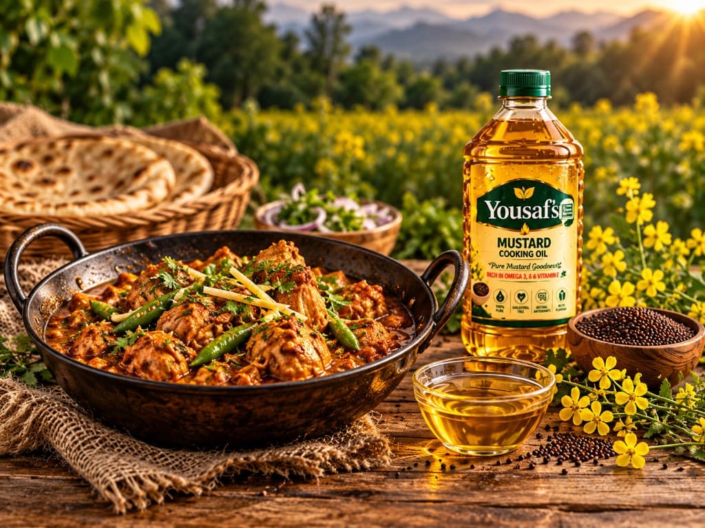 Traditional cooking with Yousaf's Mustard Oil