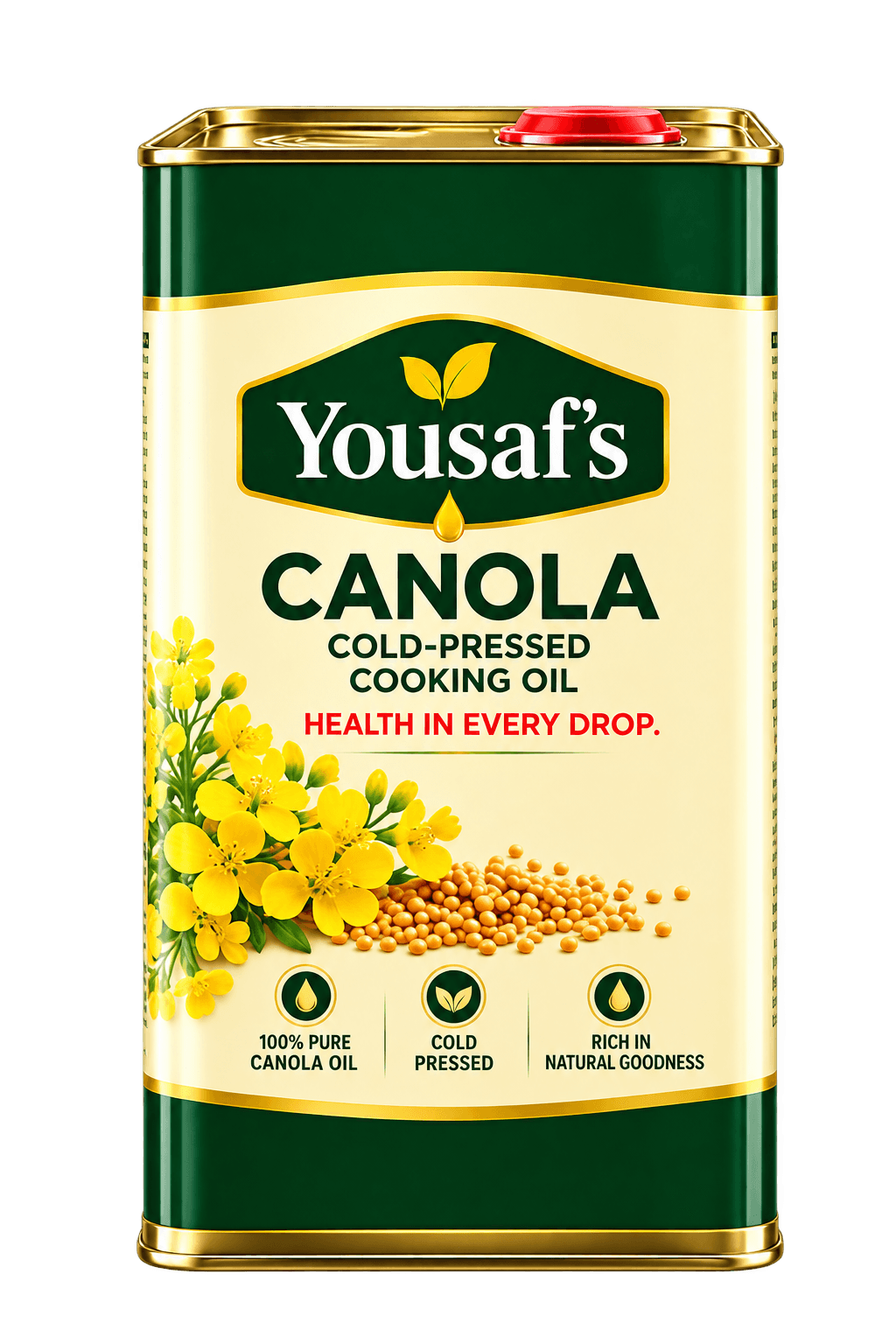Yousaf's Canola Oil (Cold Press) 16 KG pack